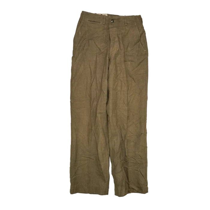 USGI M45 Olive Wool Field Trousers - 31x33, Small - US Army Surplus - Combat Trousers