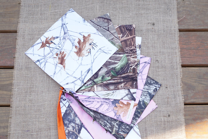 Veil WHITE Waist Length (Choose Your Camo Trim)
