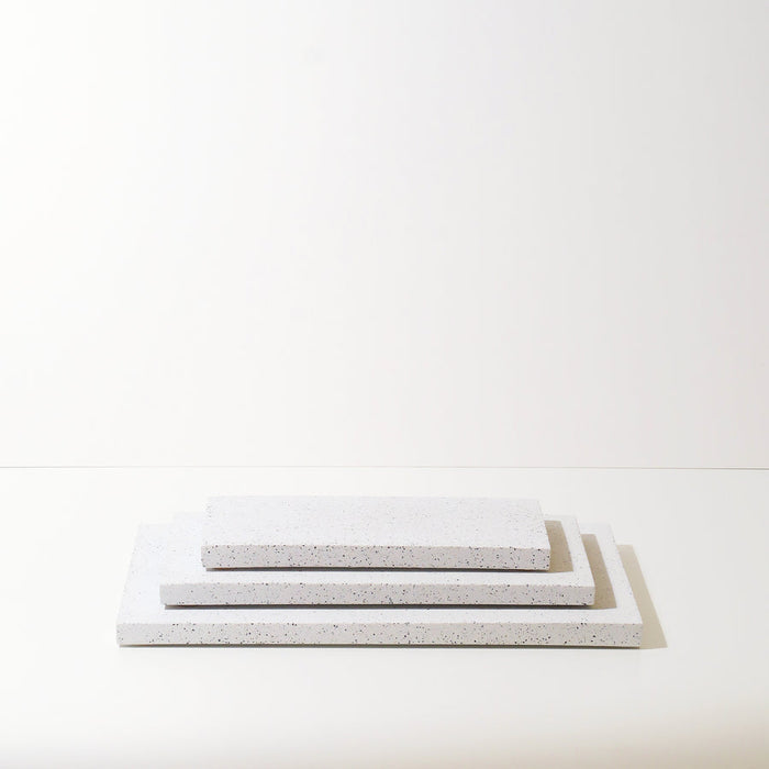 Visa Flat Trays, White Terrazzo