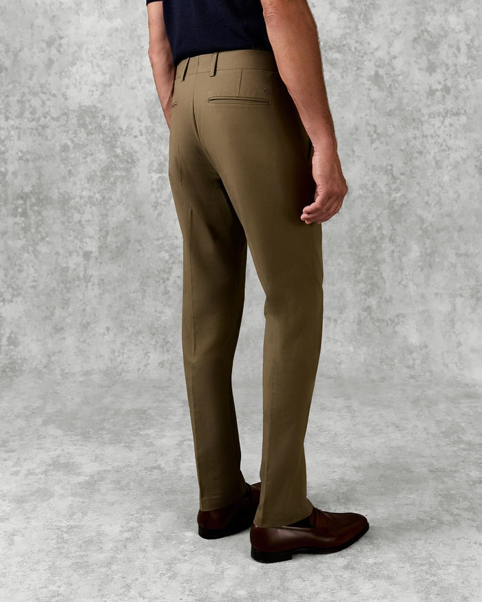 Walker Cotton Stretch Chino Plain Khaki