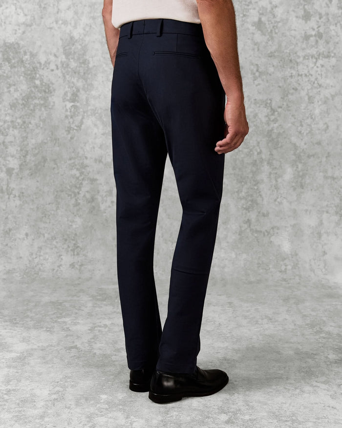 Walker Cotton Stretch Chino Plain Navy