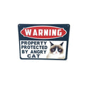 warning ! property protected by angry cat
