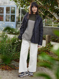 Waxed Cotton Pleat Back Jacket