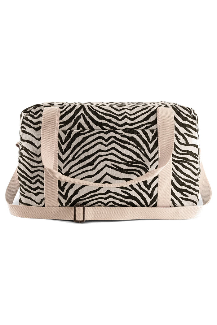 Weekend Bag | Zebra print, Greige and Black
