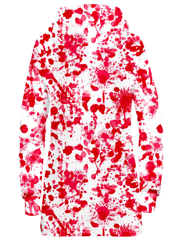 White Blood Print Hoodie Dress Nakari Studios Epic Hoodie
