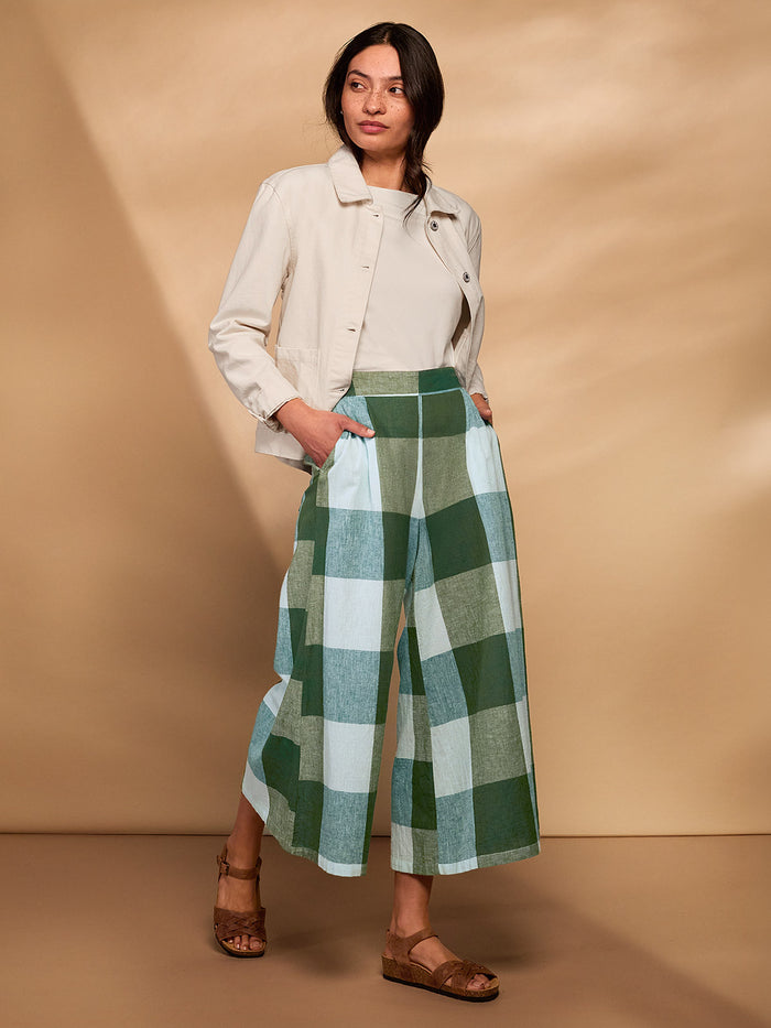 Wide Leg Ankle Grazer Trousers