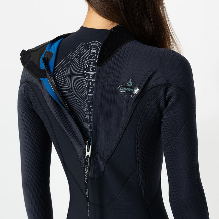 Women's HyperFreak 3/2+mm Steamer Back Zip - Black
