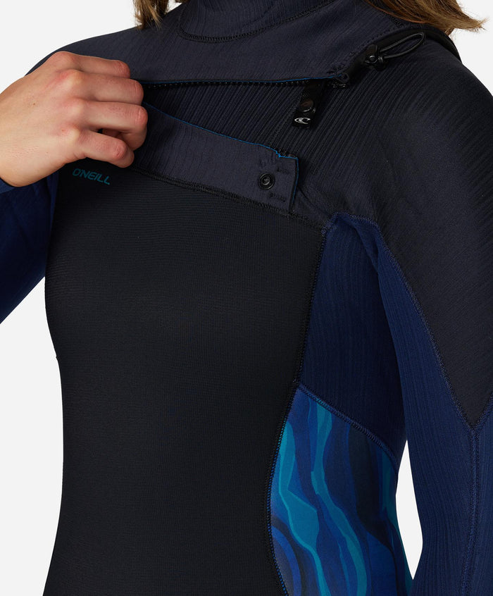 Women's HyperFreak 3/2+mm Steamer Chest Zip - Deep Dreams