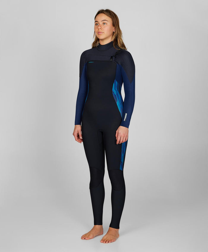 Women's HyperFreak 3/2+mm Steamer Chest Zip - Deep Dreams