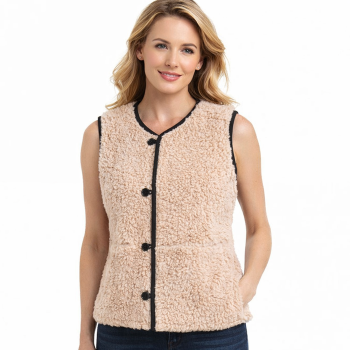 Women's Natural Leather Vest