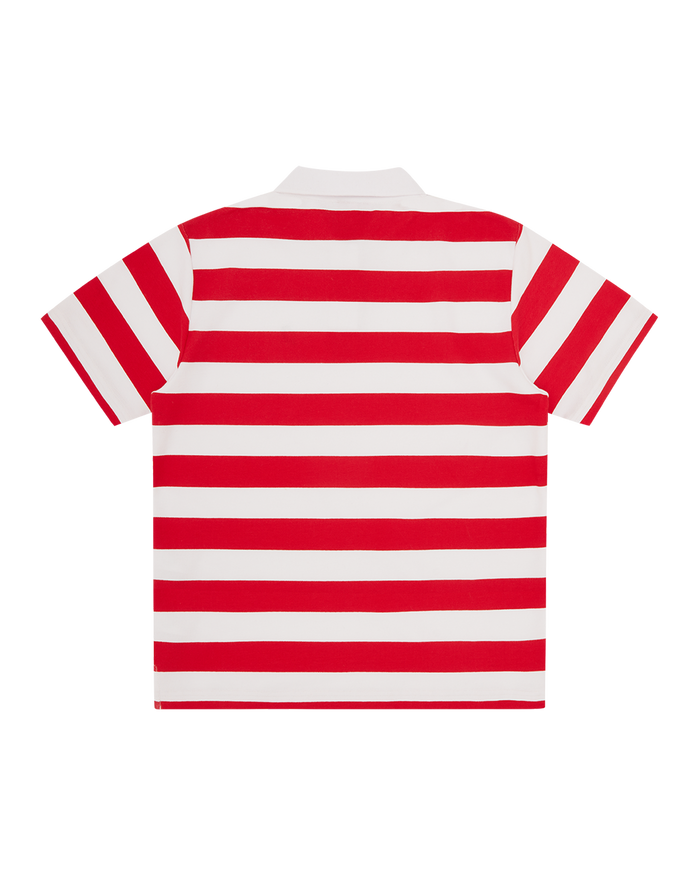 Womens Popsicle Striped Polo Shirt