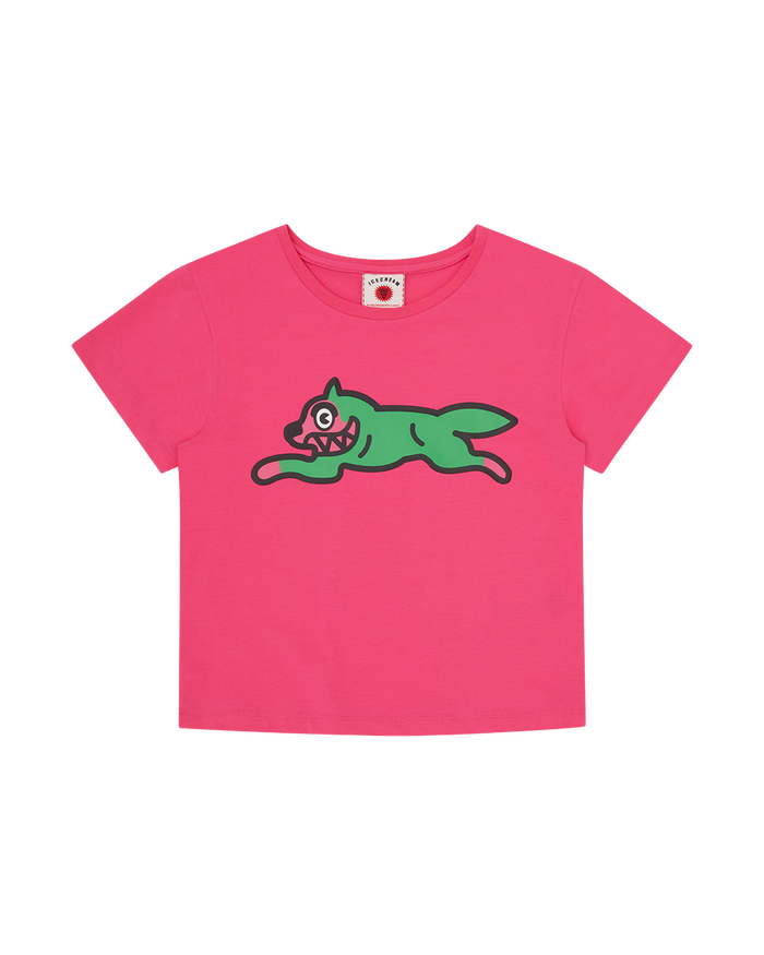 Womens Running Dog Baby Tee