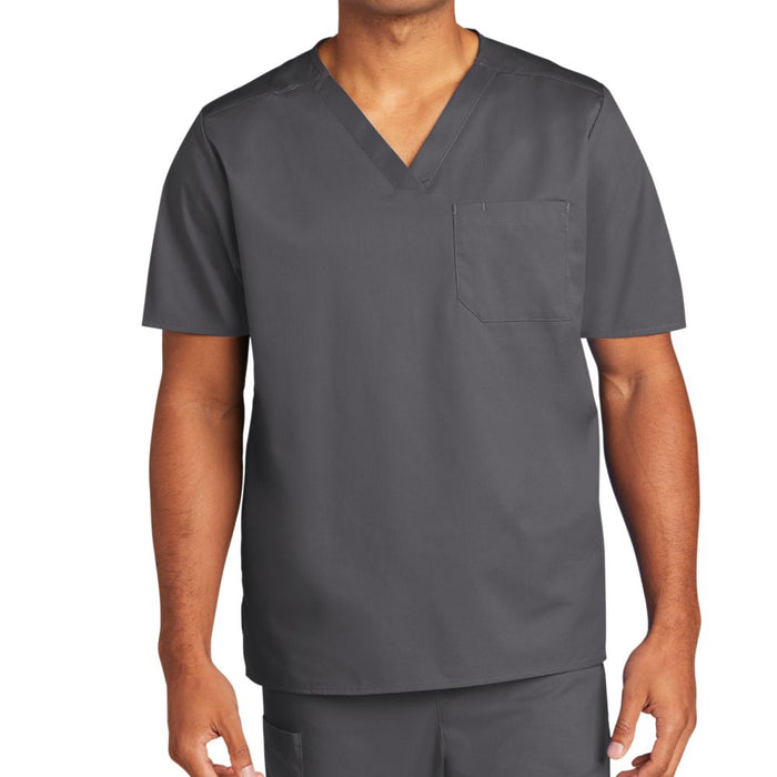 WonderWink Unisex Chest Pocket V-Neck Scrub Top
