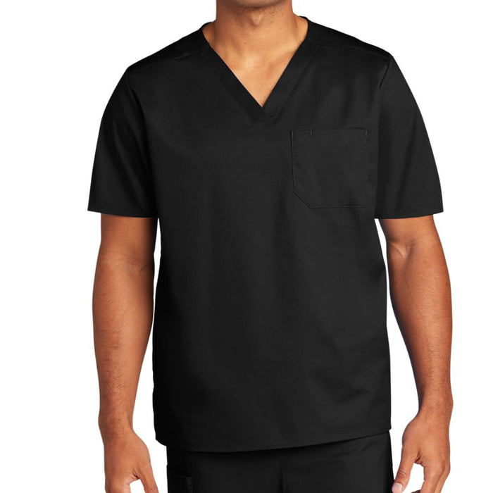 WonderWink Unisex Chest Pocket V-Neck Scrub Top