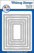 Wonky Stitched Rectangles Die Set - Whimsy Stamps