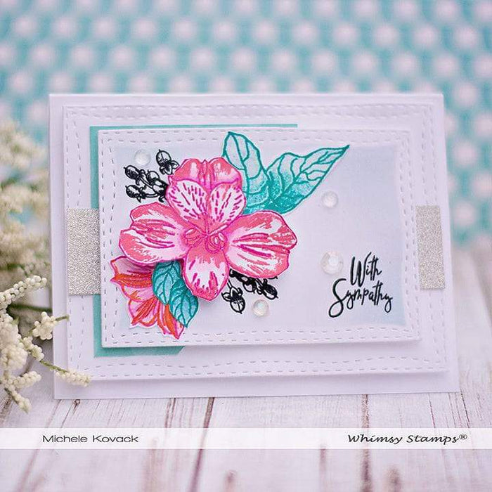 Wonky Stitched Rectangles Die Set - Whimsy Stamps