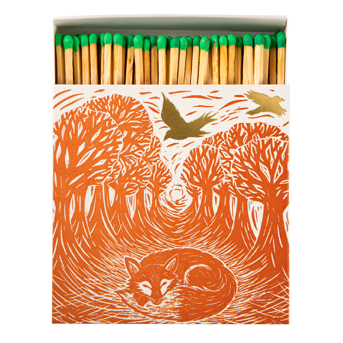 Woodland Fox | Square Matchbox - Archivist Gallery Safety Matches