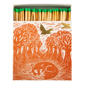 Woodland Fox | Square Matchbox - Archivist Gallery Safety Matches