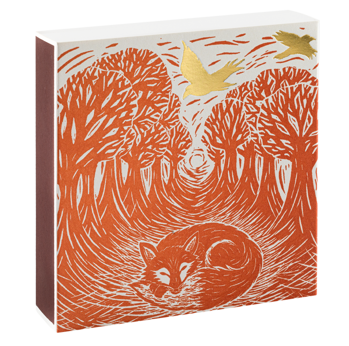 Woodland Fox | Square Matchbox - Archivist Gallery Safety Matches