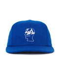 Wool Flannel LA Logo Head 6 Panel Hat - Blue
