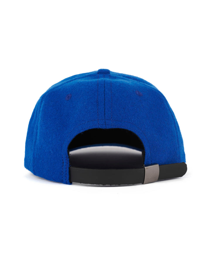 Wool Flannel LA Logo Head 6 Panel Hat - Blue