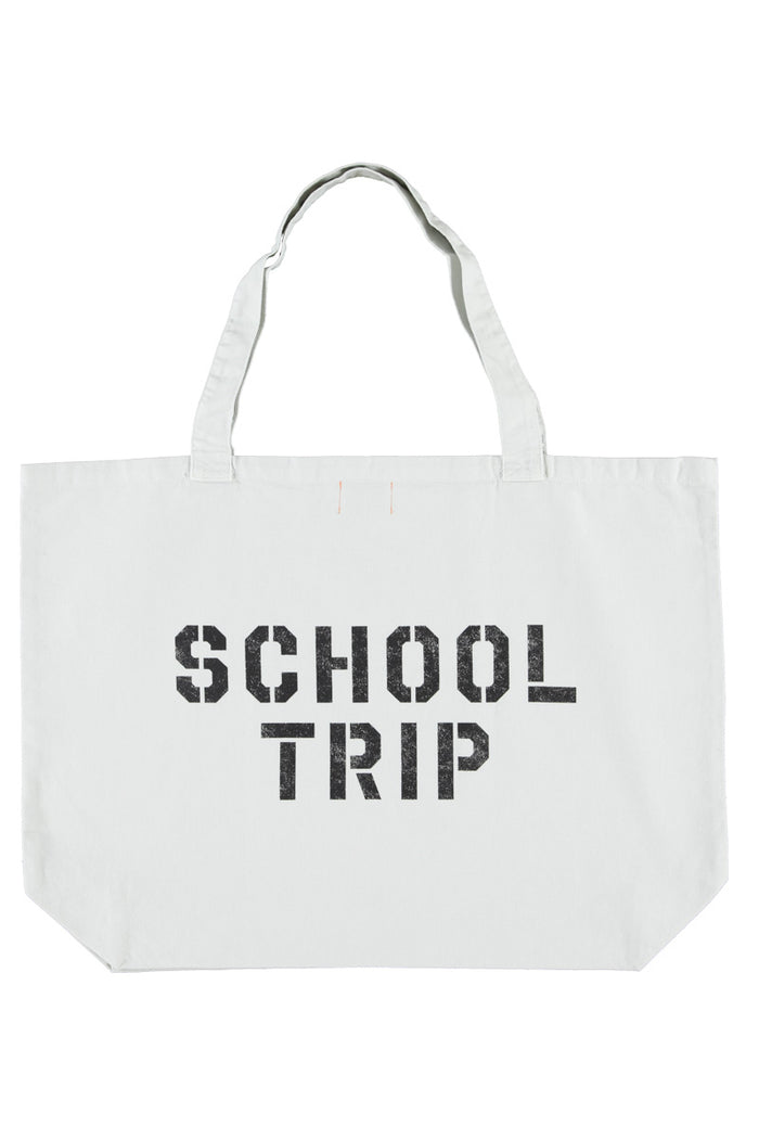 XL Bag Light Grey with Apple Print
